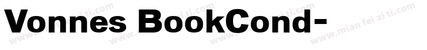 Vonnes BookCond字体转换